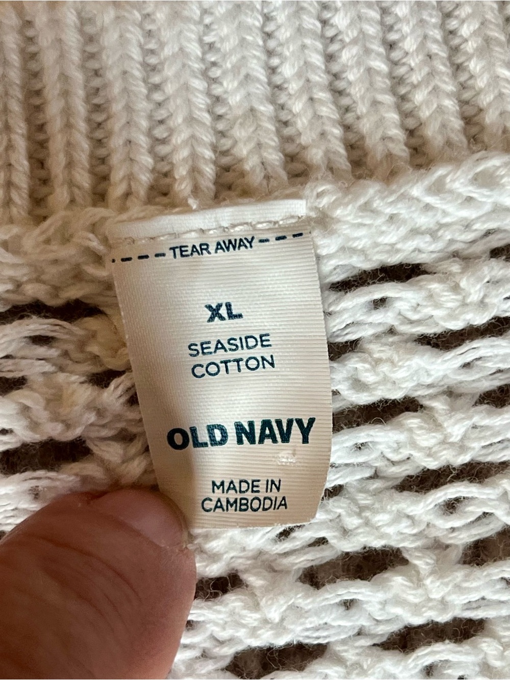 Seaside Cotton Open-Knit Raglan Sweater - Picture 6 of 7
